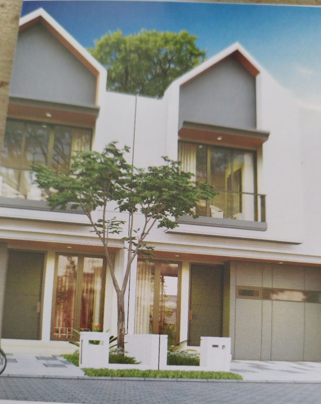 foto tampak rumah tipe BRAUN perumahan GREENLAND TAHAP 3
