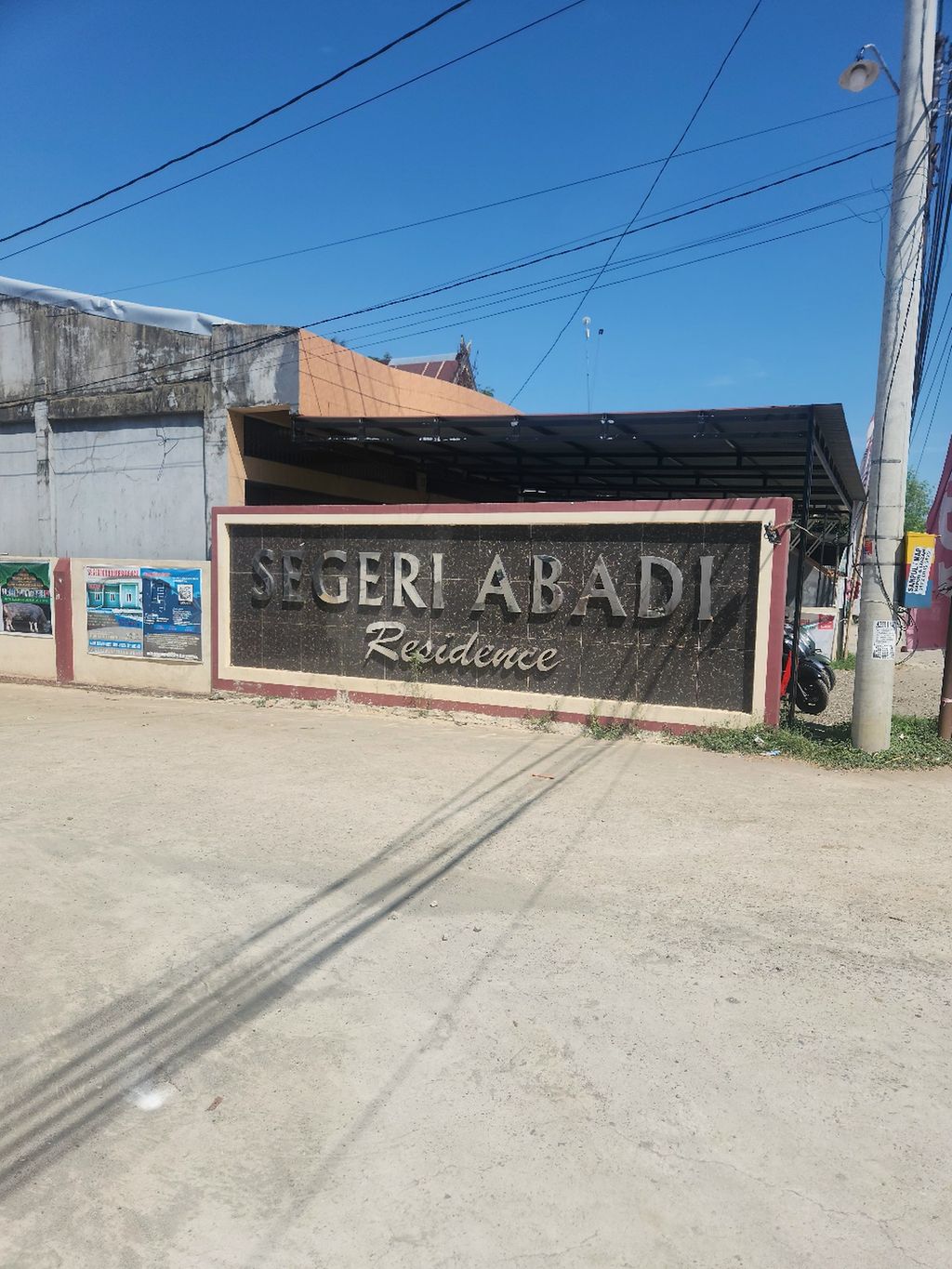 foto gerbang perumahan SEGERI ABADI RESIDENCE TAHAP II