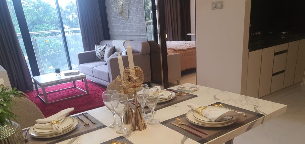 foto tampak rumah tipe 3 BR perumahan TRANSPARK CIBUBUR TOWER C