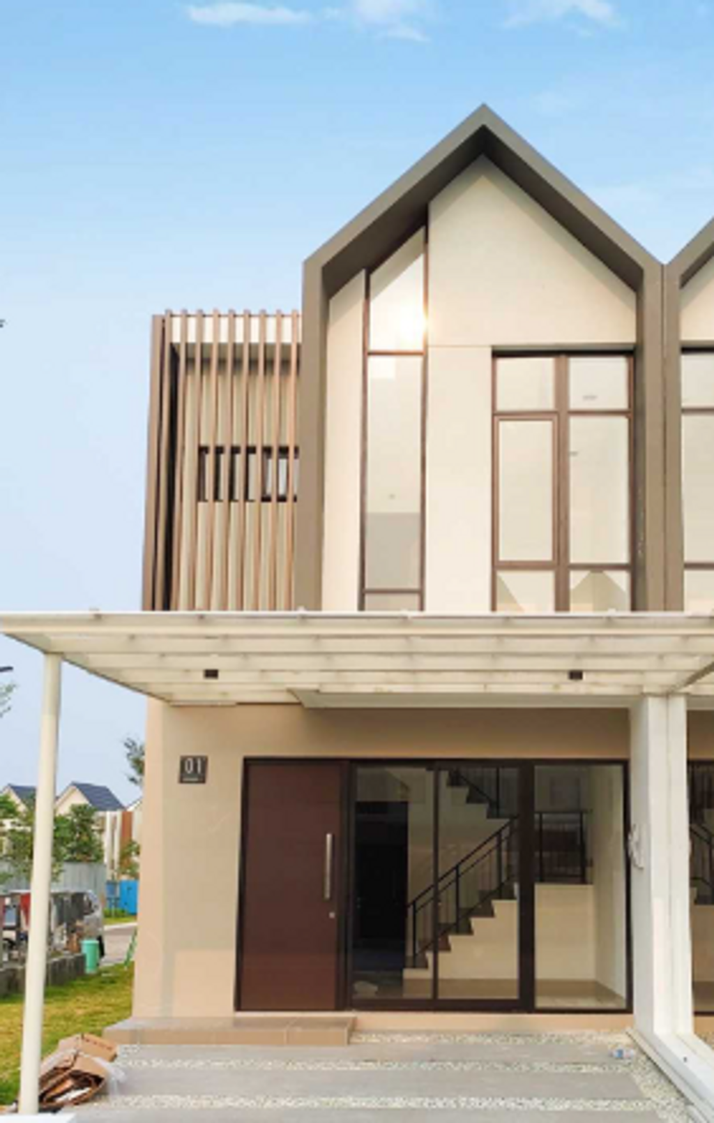foto tampak rumah tipe CORAL HOEK perumahan DISTRIK 17 & 19 ( CLUSTER DENVER)