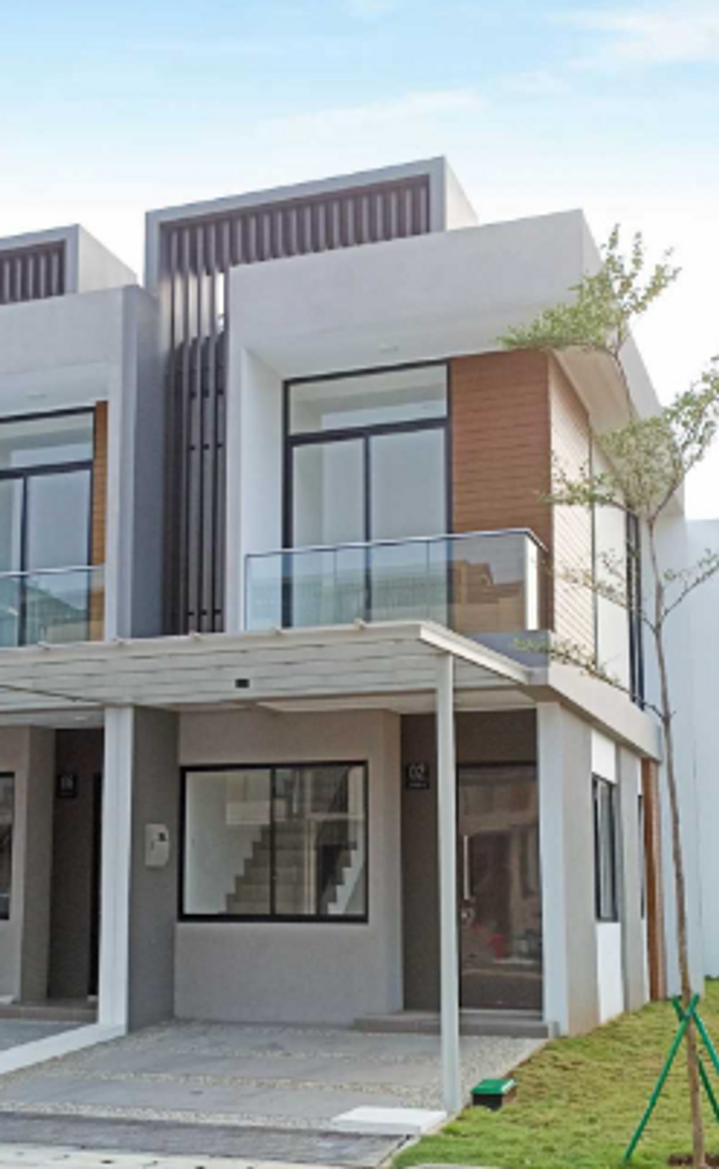 foto tampak rumah tipe JADE HOEK perumahan DISTRIK 17 & 19 ( CLUSTER DENVER)