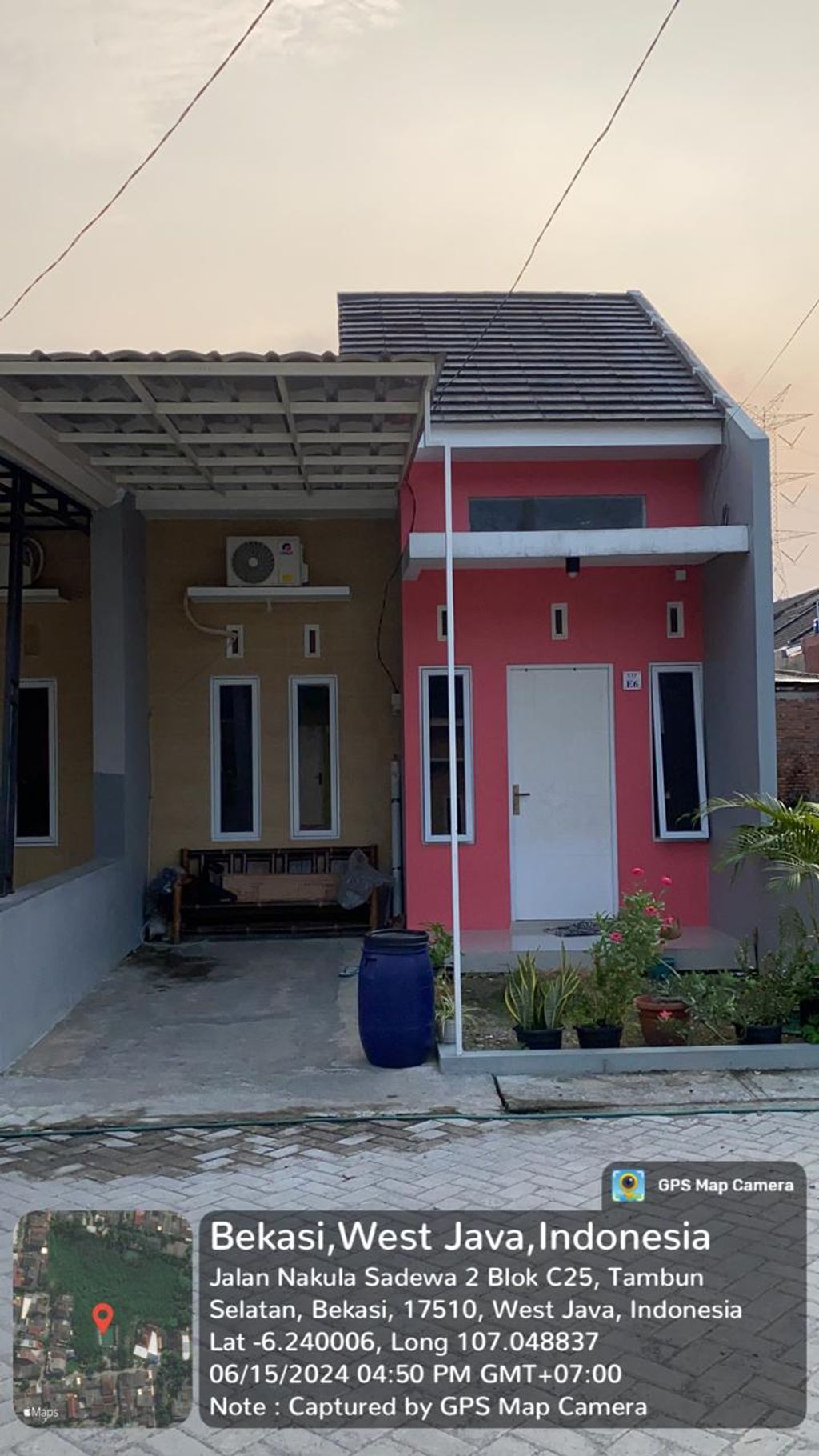 foto tampak rumah tipe 36/88 perumahan BTP RESIDENCE