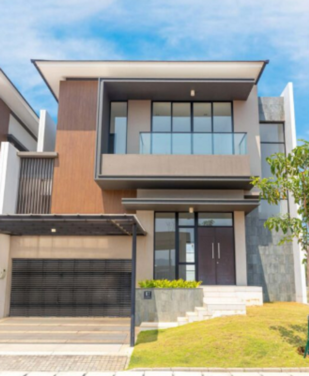 foto tampak rumah tipe CELLO perumahan DISTRIK 17 & 19 ( CLUSTER DENVER)