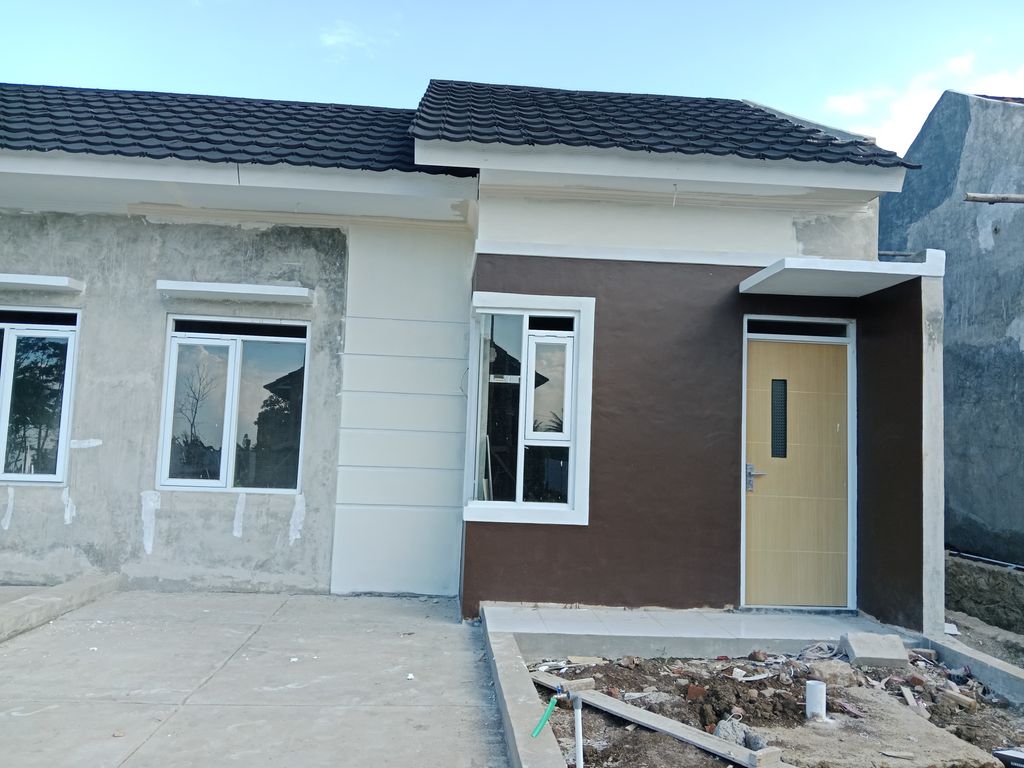 foto tampak rumah tipe Subsdi perumahan Green Mutiara Residence Tahap II