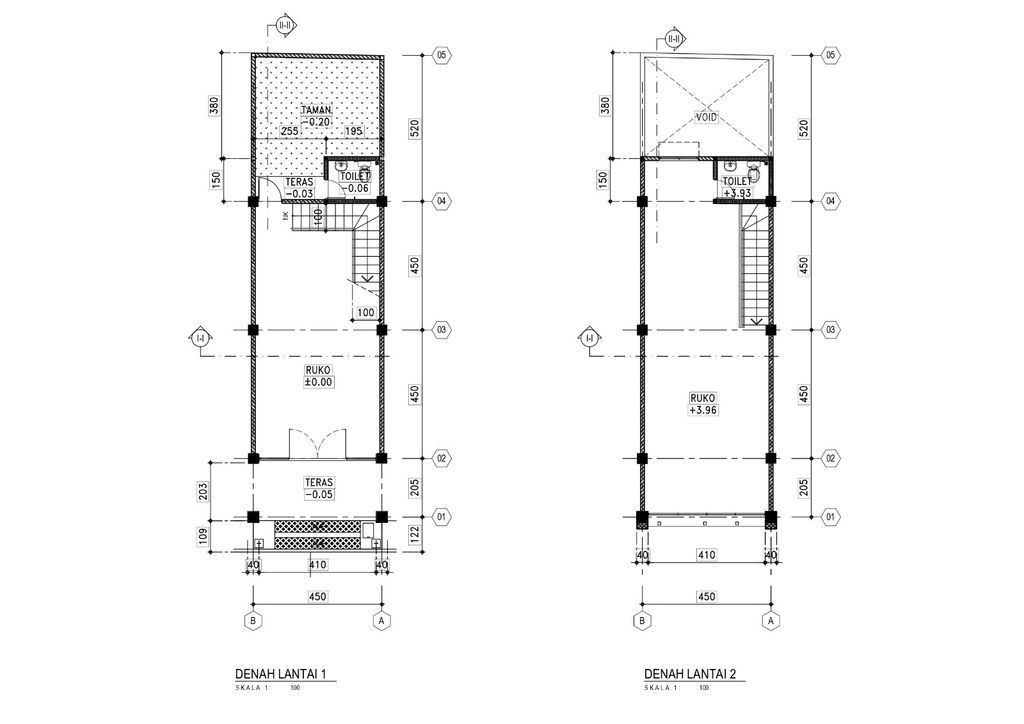 foto denah rumah tipe RUKO NORTH N515 perumahan CitraLand Driyorejo CBD