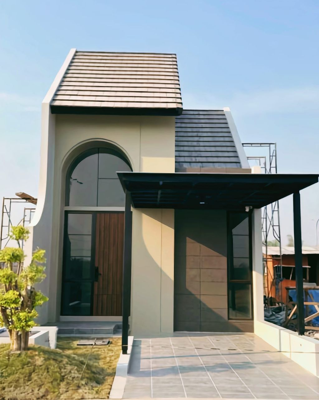 foto tampak rumah tipe subsidi perumahan Greenhill Boulevard