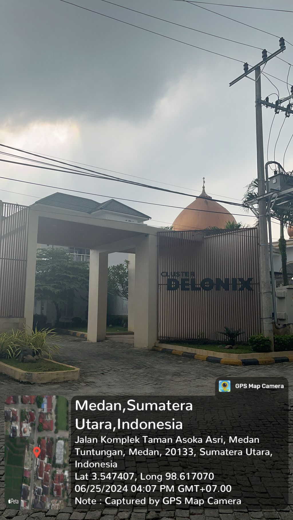 foto gerbang perumahan Taman Asoka Asri Cluster Delonix