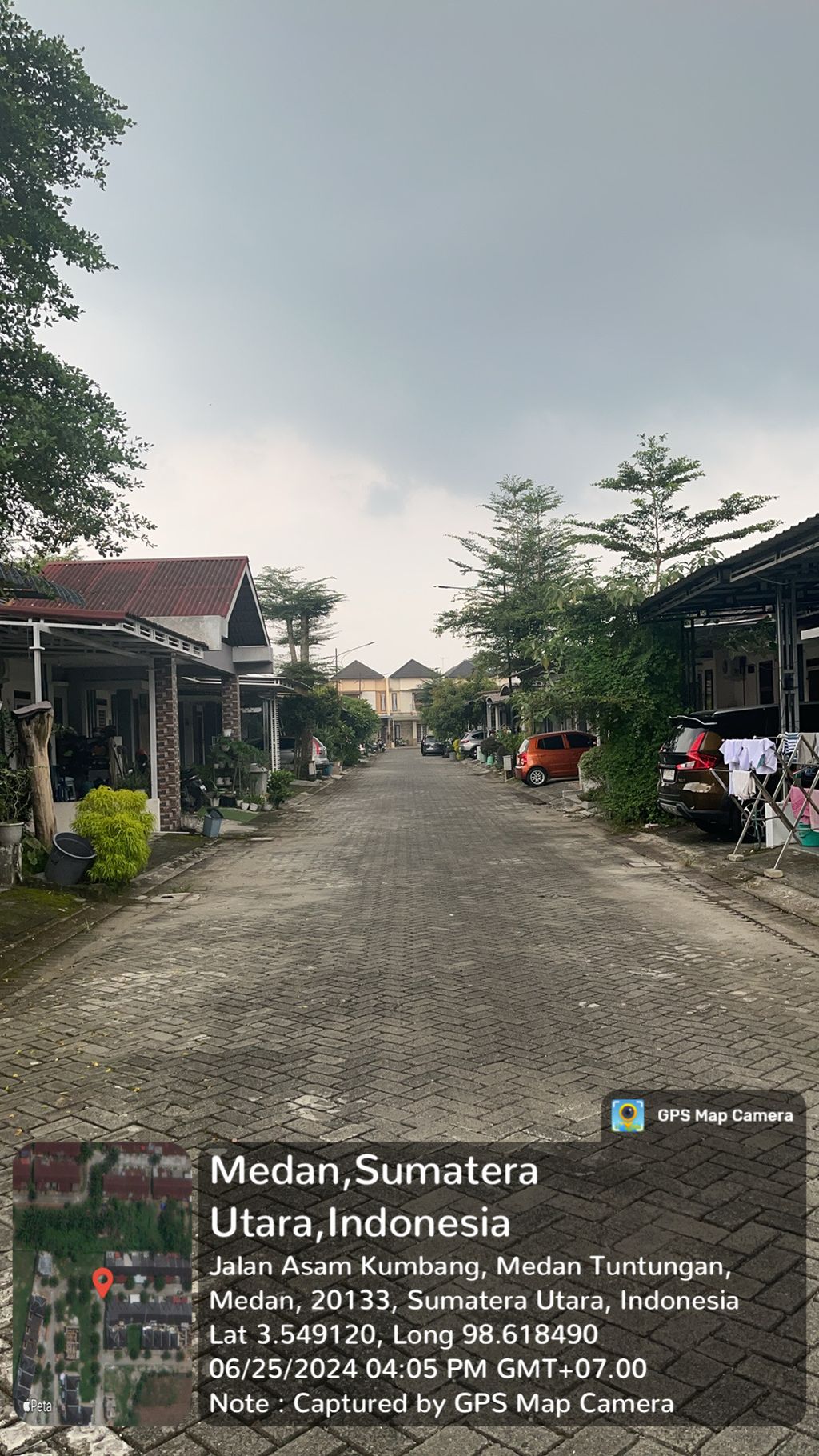 foto posisi tengah perumahan Taman Asoka Asri Cluster Amaranthe