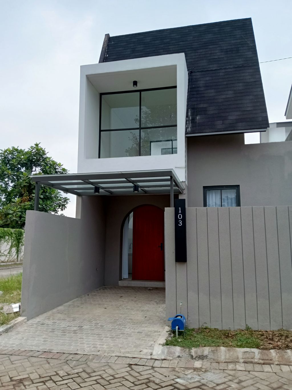 foto tampak rumah tipe Misty perumahan Habitat