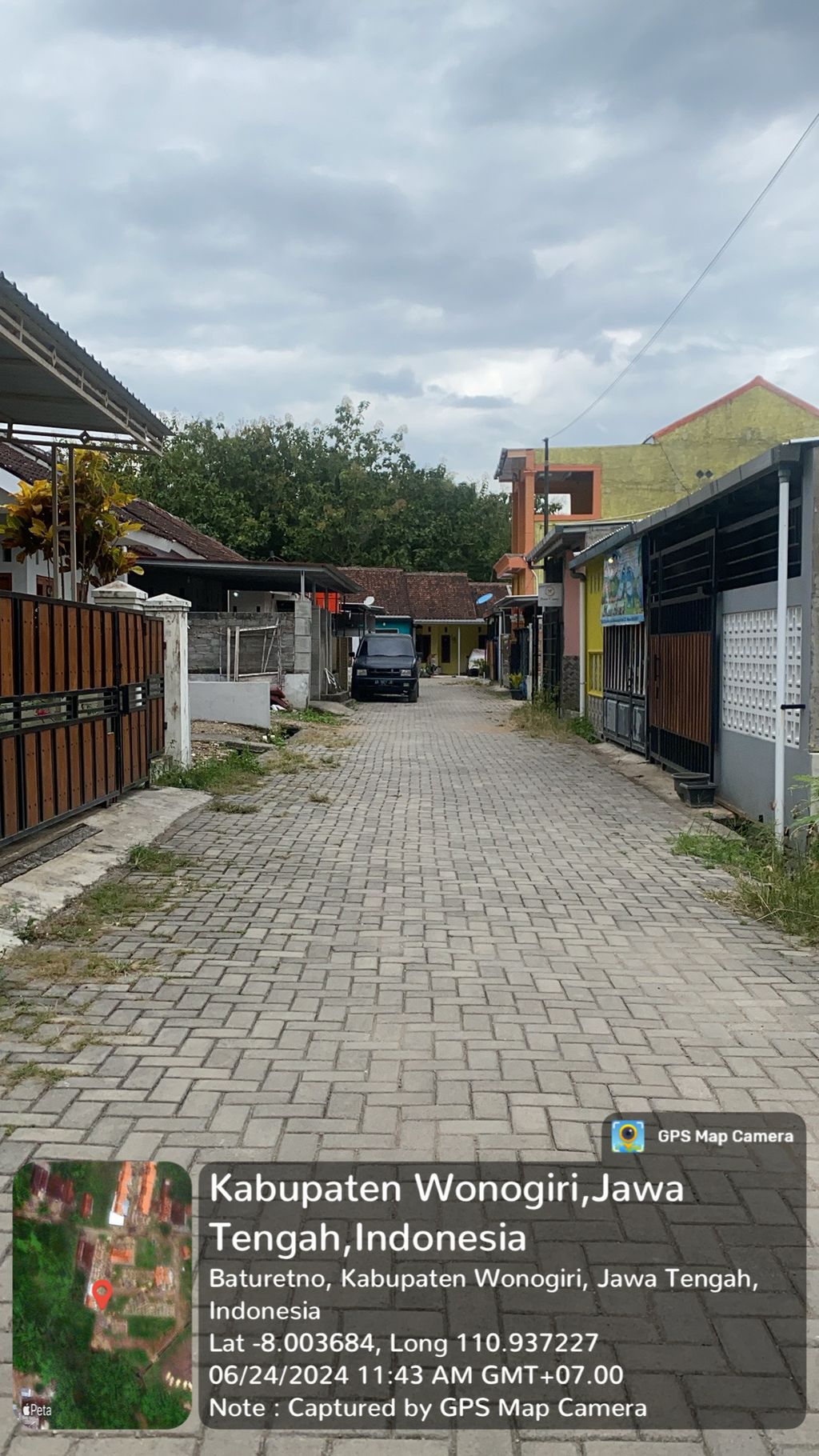 foto posisi tengah perumahan Grand House Watuagung 2 Baturetno