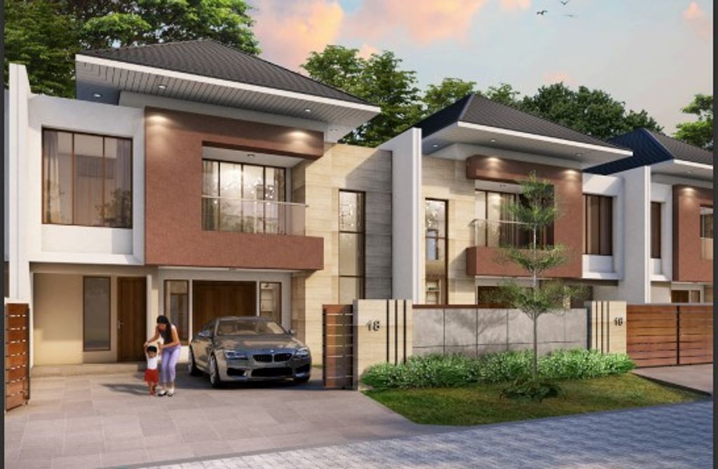 foto tampak rumah tipe 147 perumahan NEW SIRANDA HILLS