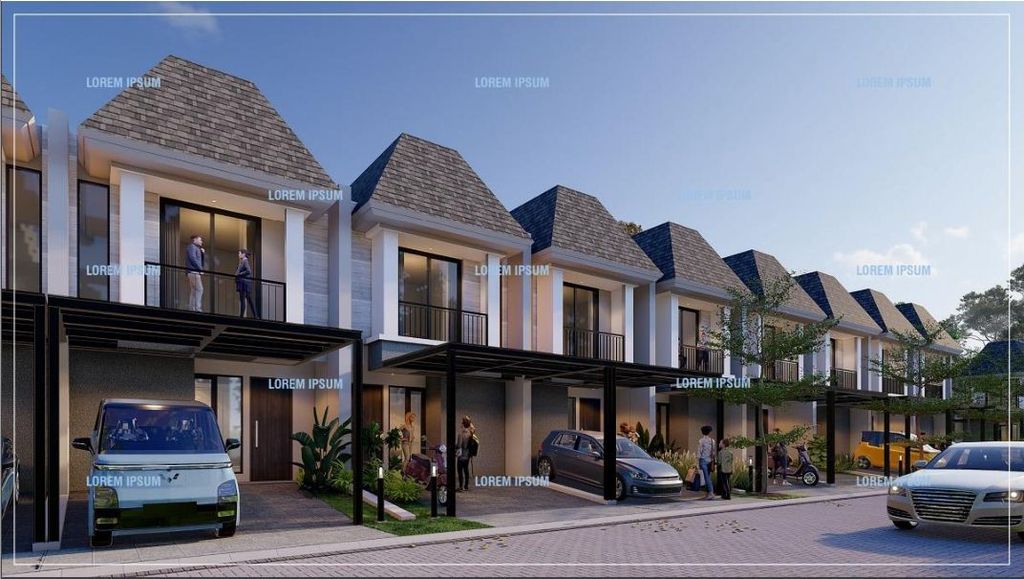 foto tampak rumah tipe KIANO perumahan GRAHA RAYA FORTUNE BREEZE
