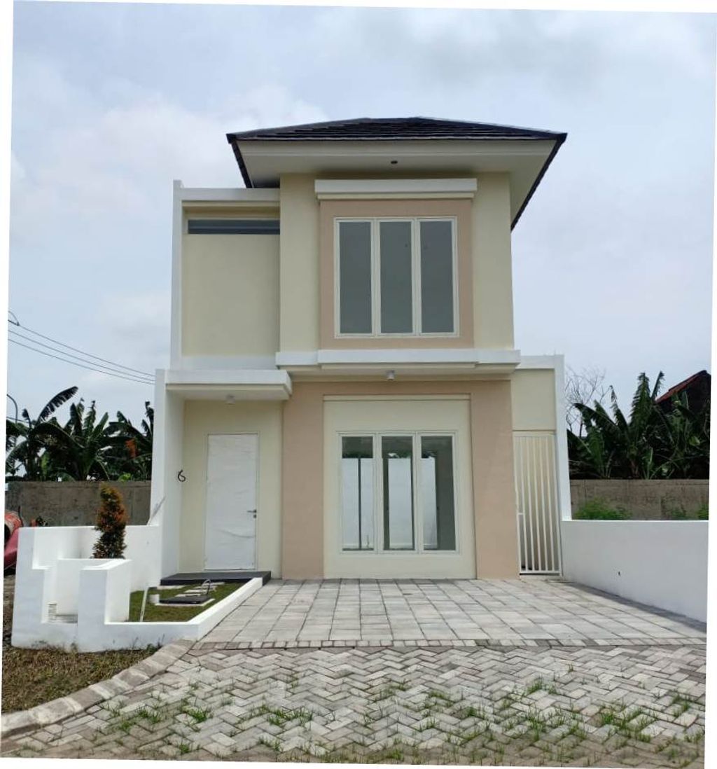 foto tampak rumah tipe Ambrosia 133 perumahan Banjar Mukti Residence