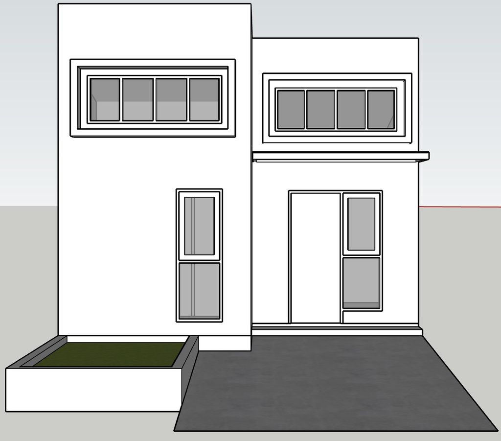 foto tampak rumah tipe E Blok E14 perumahan Graha Mirai