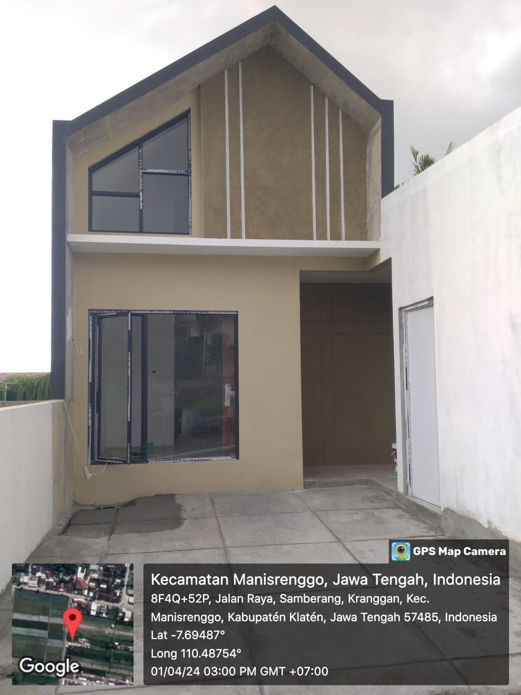 foto tampak rumah tipe 40/84 perumahan THE ORION KRANGGAN