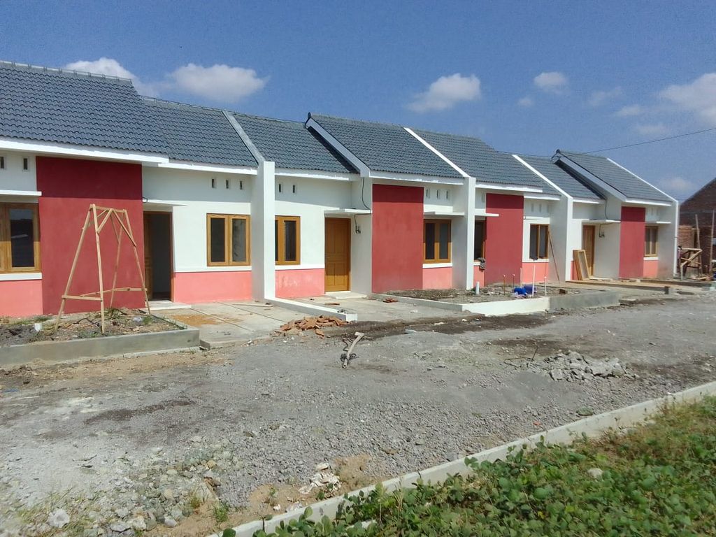 foto tampak rumah tipe 26/70 166jt perumahan Graha Sejahtera Gabusan