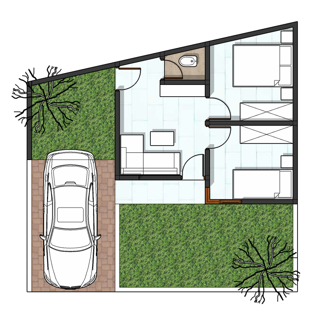 foto denah rumah tipe Natura Regency 31 perumahan NATURA RESIDENCE