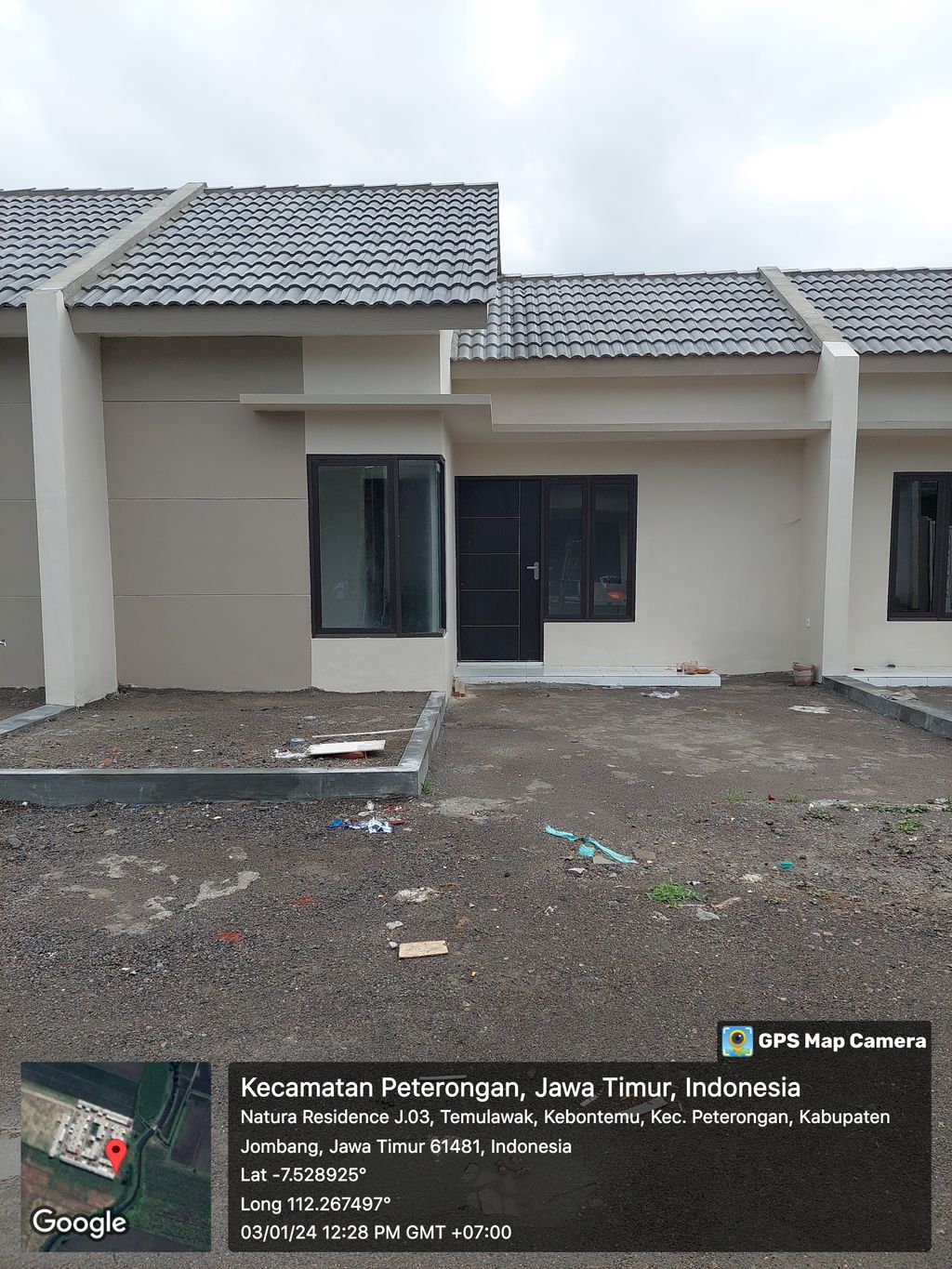 foto tampak rumah tipe Natura Regency 31B perumahan NATURA RESIDENCE