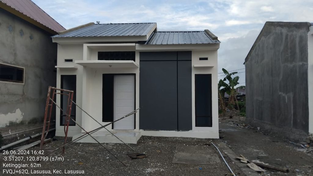 foto tampak rumah tipe 36/98 perumahan JAGAKARSA RESIDENCE
