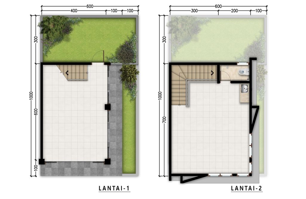 foto denah rumah tipe RUKO T65/50 640.000.000 perumahan HARMONI PARK RESIDENCE