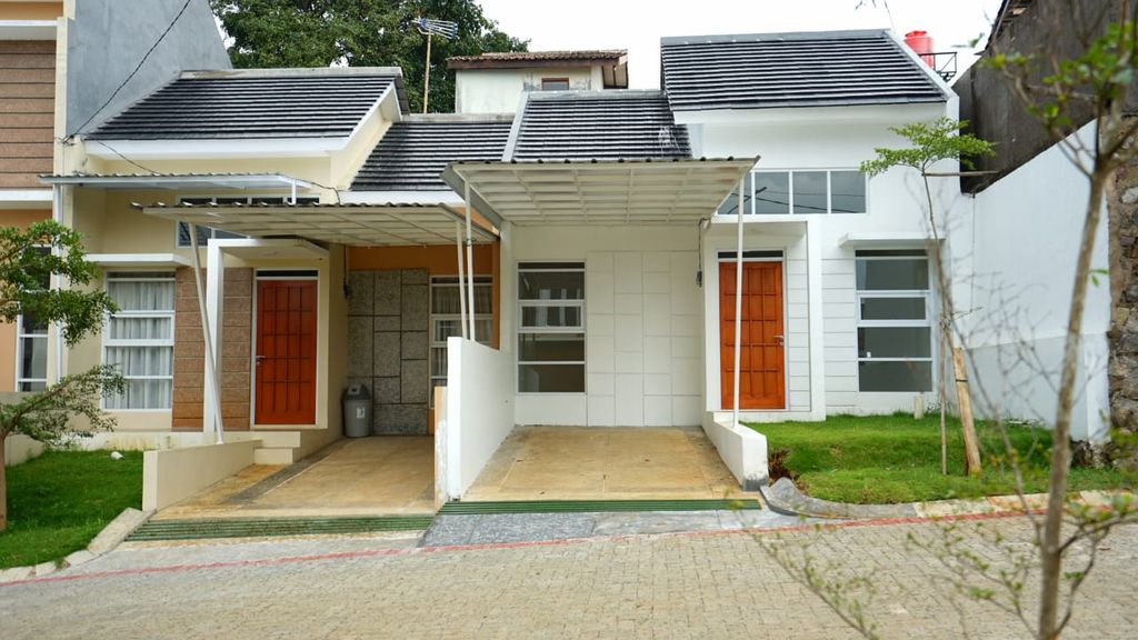 foto tampak rumah tipe 44/84 perumahan Padasuka Park