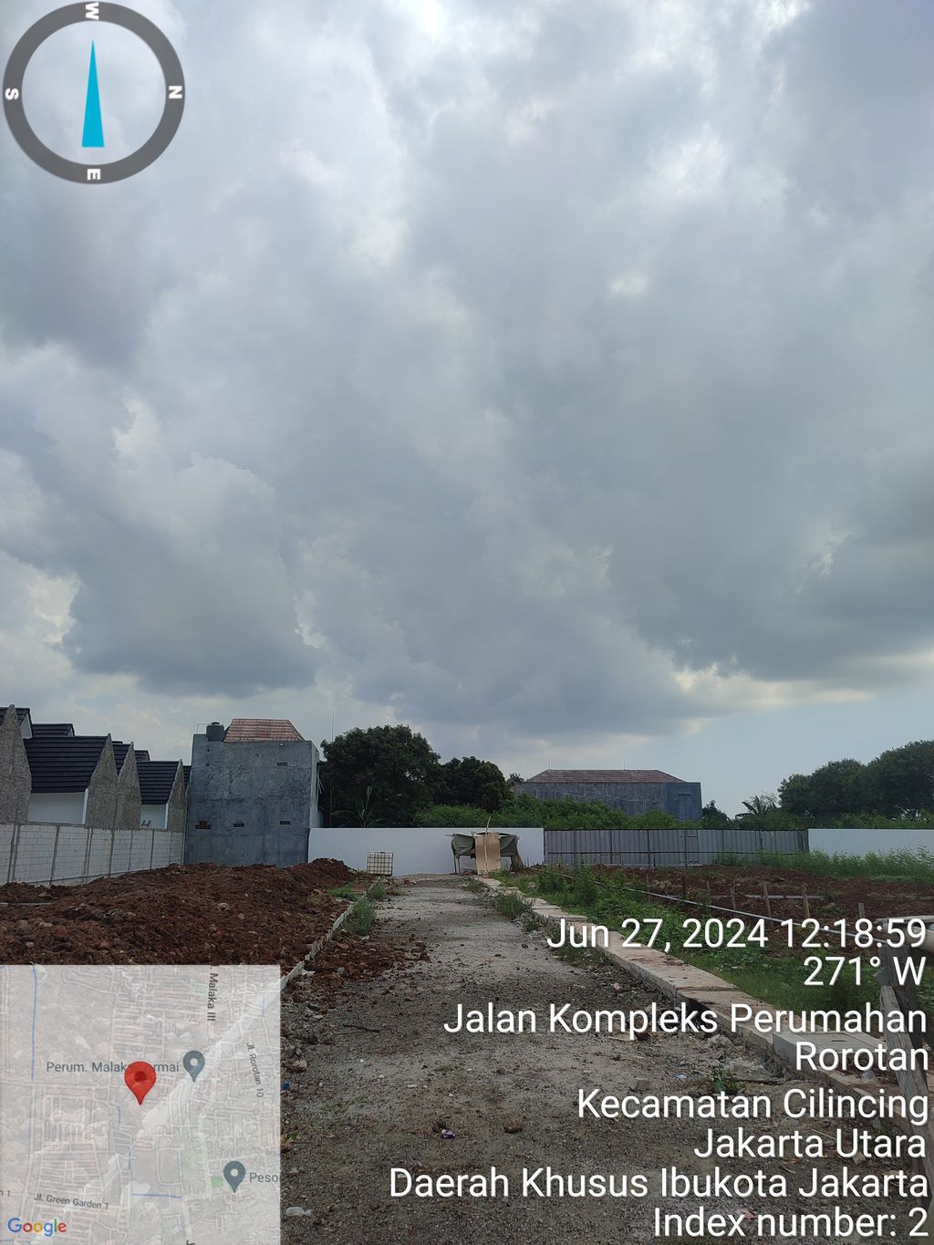 foto posisi tengah perumahan RAHARDJA AT GRAND MALAKA TAHAP 2