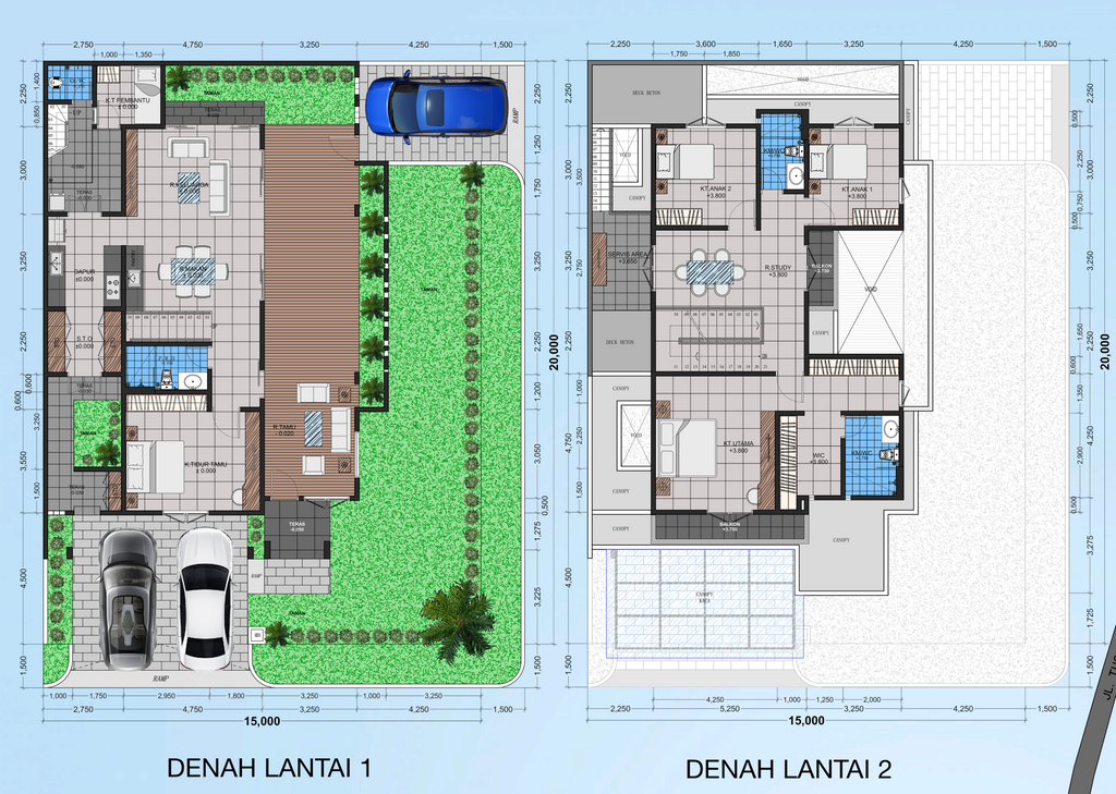 foto denah rumah tipe PAVILION 10 - BHU I (HOOK) perumahan Perumahan Bukit Hijau