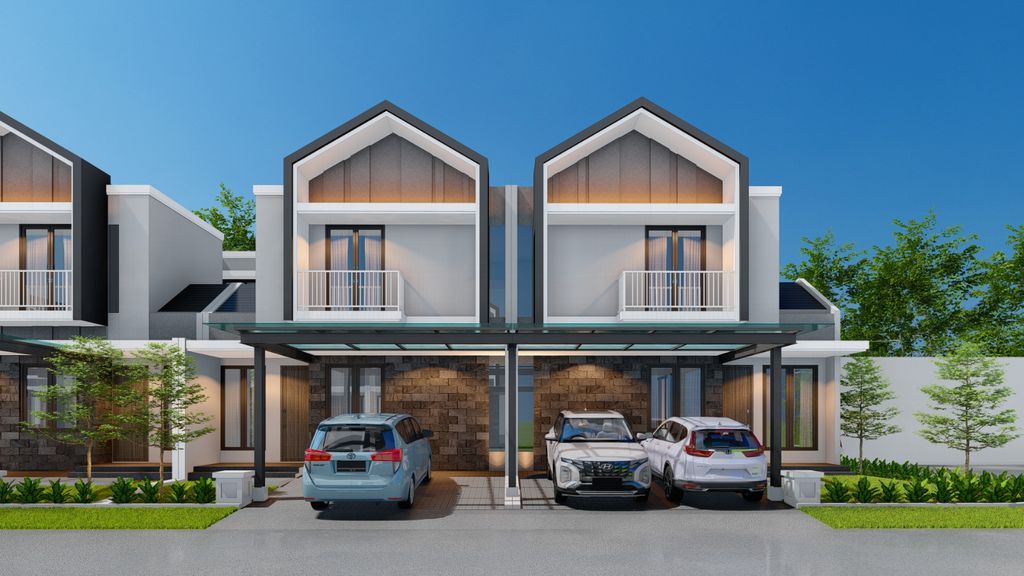 foto tampak rumah tipe PAVILION 8 - BHU I STANDART perumahan Perumahan Bukit Hijau