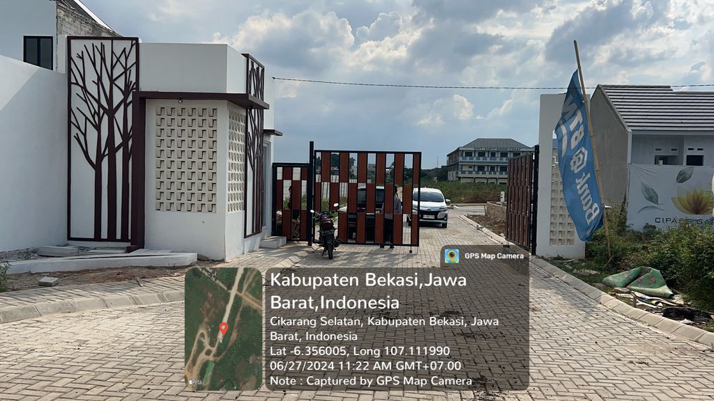 foto gerbang perumahan Cipass Garden Residence
