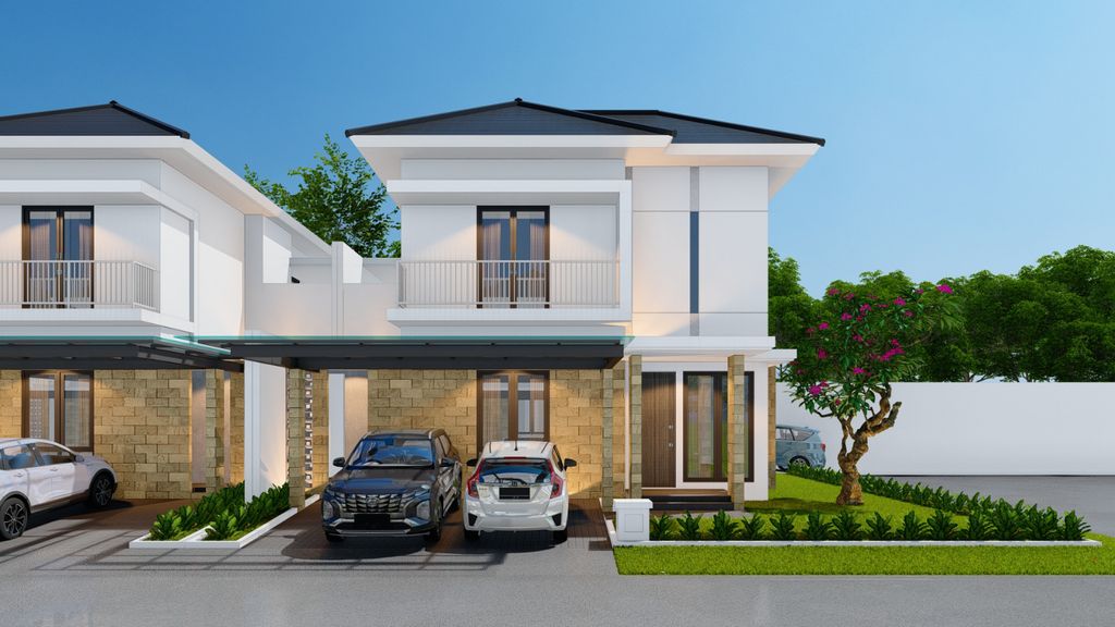 foto tampak rumah tipe PAVILION 10 - BHB I (HOOK) perumahan Perumahan Bukit Hijau