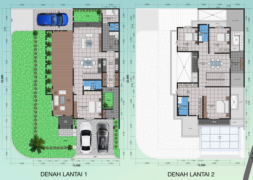 foto denah rumah tipe PAVILION 10 - BHB I (HOOK) perumahan Perumahan Bukit Hijau