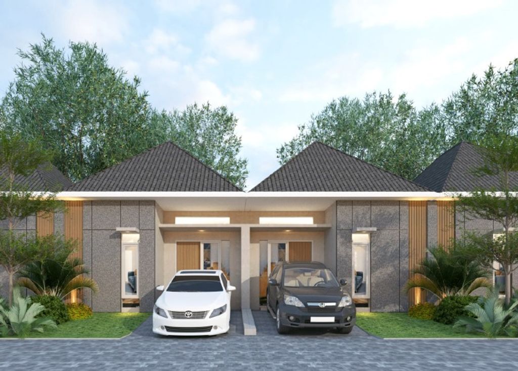 foto tampak rumah tipe SEINA C perumahan Newtown Park