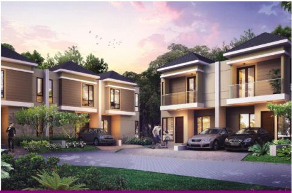 foto tampak rumah tipe SCILLA perumahan GRAHA RAYA NEO FORTUNE SPRING