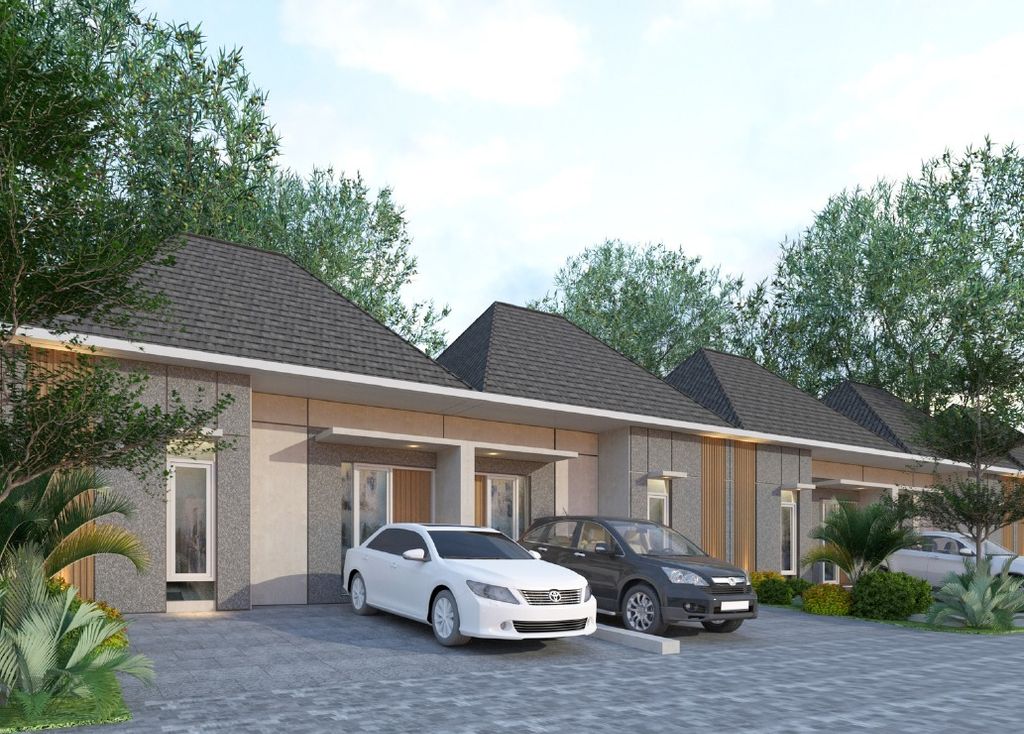 foto tampak rumah tipe VERONA A perumahan Newtown Park