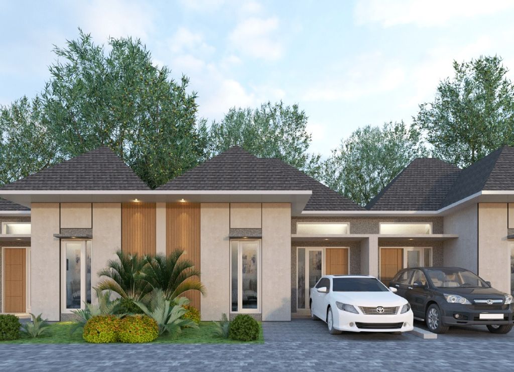 foto tampak rumah tipe VERONA C perumahan Newtown Park