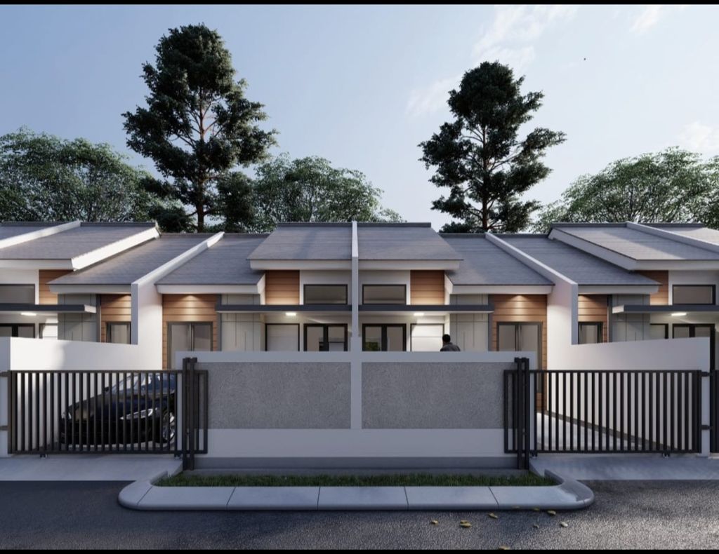 foto tampak rumah tipe NEW AKASIA C L.17-10 HOOK perumahan GRAND PESONA
