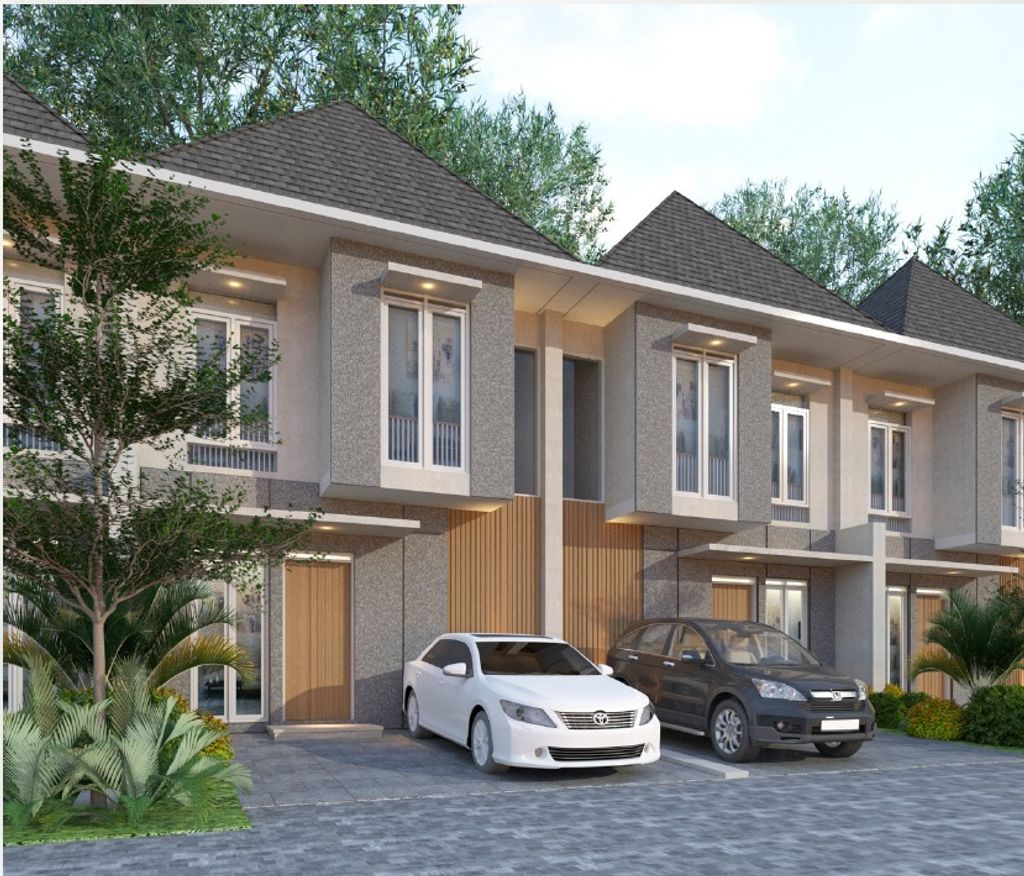 foto tampak rumah tipe MILAN perumahan Newtown Park