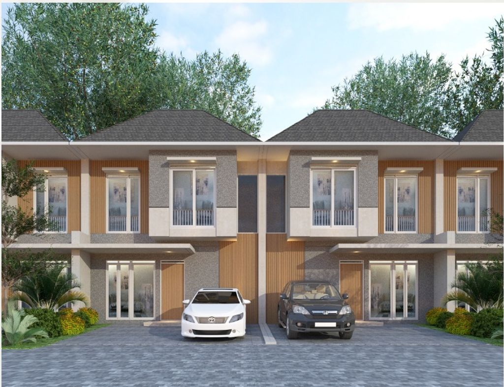 foto tampak rumah tipe FLORENCE perumahan Newtown Park