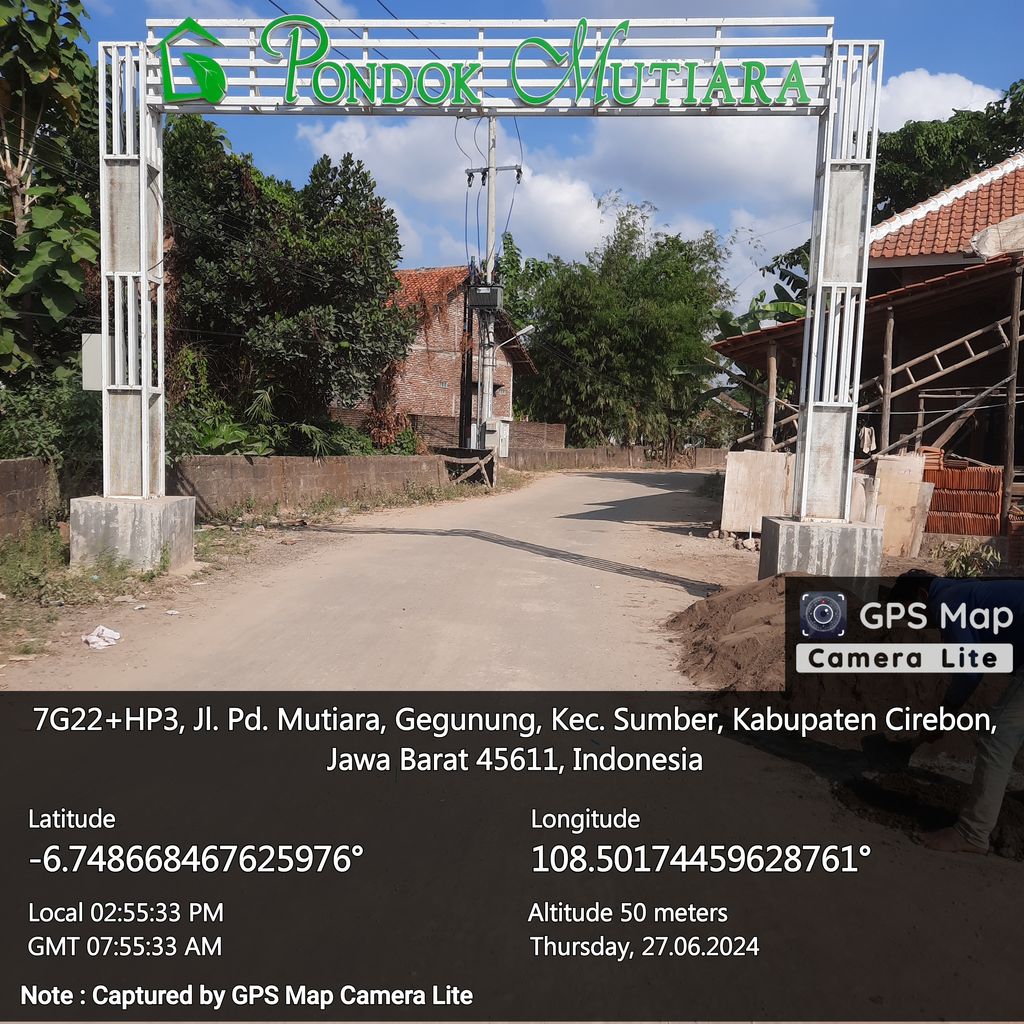foto gerbang perumahan Pondok Mutiara Gegunung Tahap 2