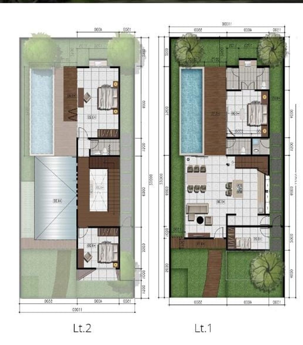 foto denah rumah tipe EDEN perumahan Habitat
