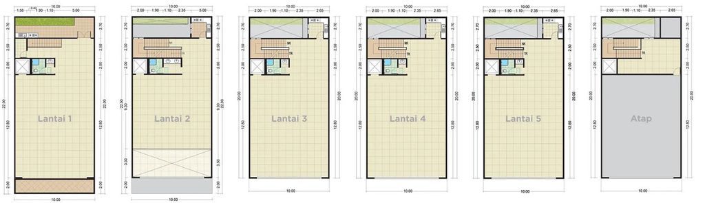 foto denah rumah tipe 982 / 220 perumahan OFFICE PARK KHI