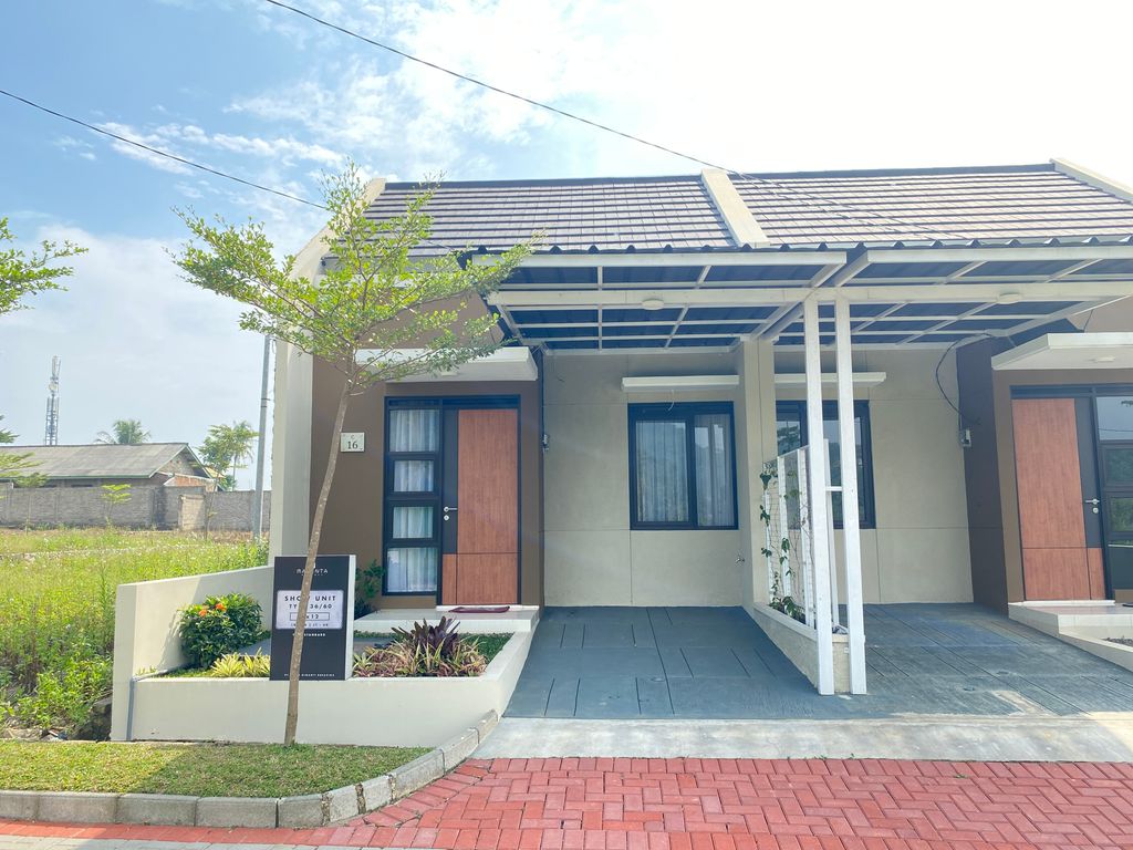 foto tampak rumah tipe 36/60 perumahan MAGENTA REGENCY