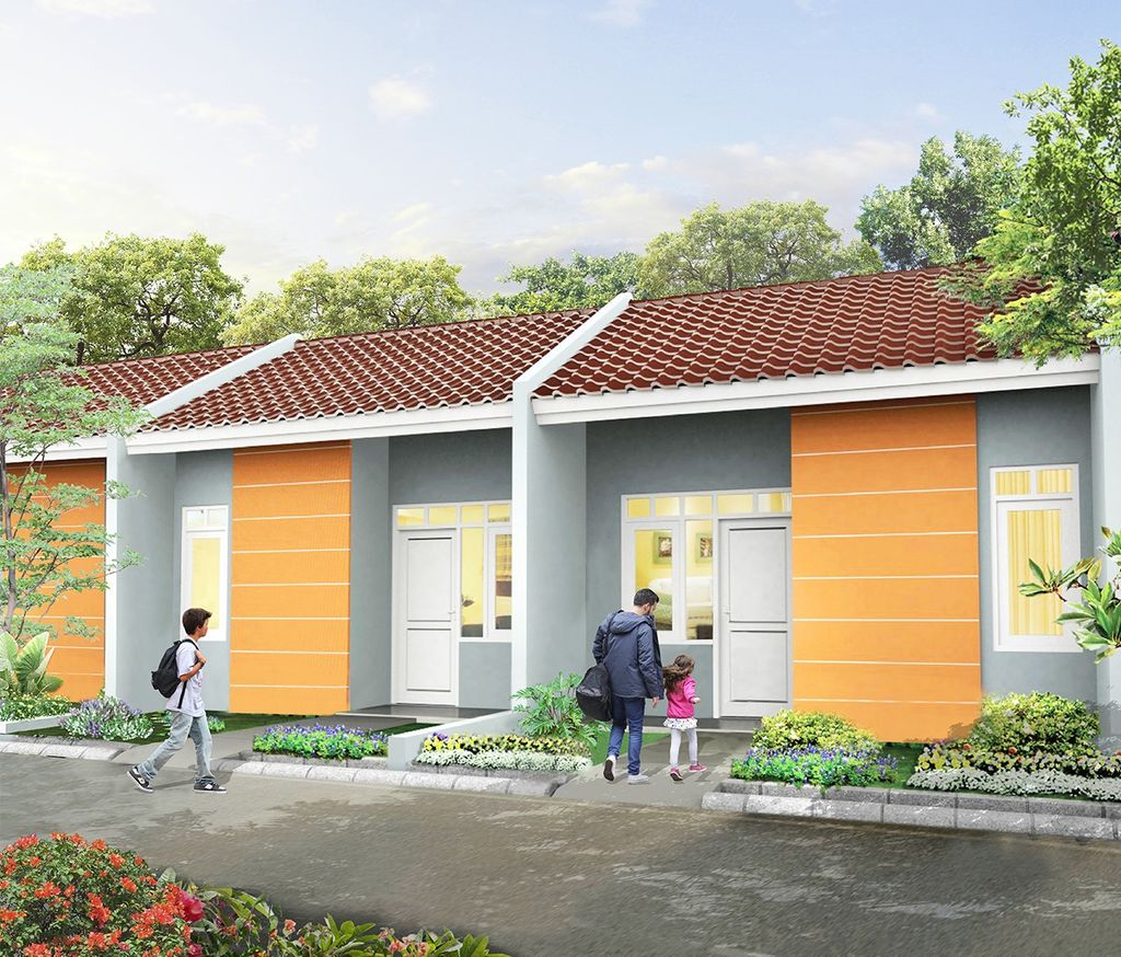 foto tampak rumah tipe 22/94 perumahan Kirana Cikarang