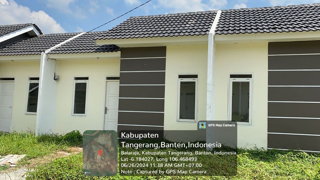 foto tampak rumah tipe 29 (Subsidi) perumahan Griya Sutera Balaraja Tahap 3 New