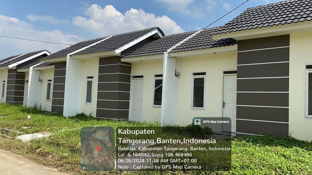 foto tampak rumah tipe 27 Subsidi perumahan Griya Sutera Balaraja Tahap 3 New
