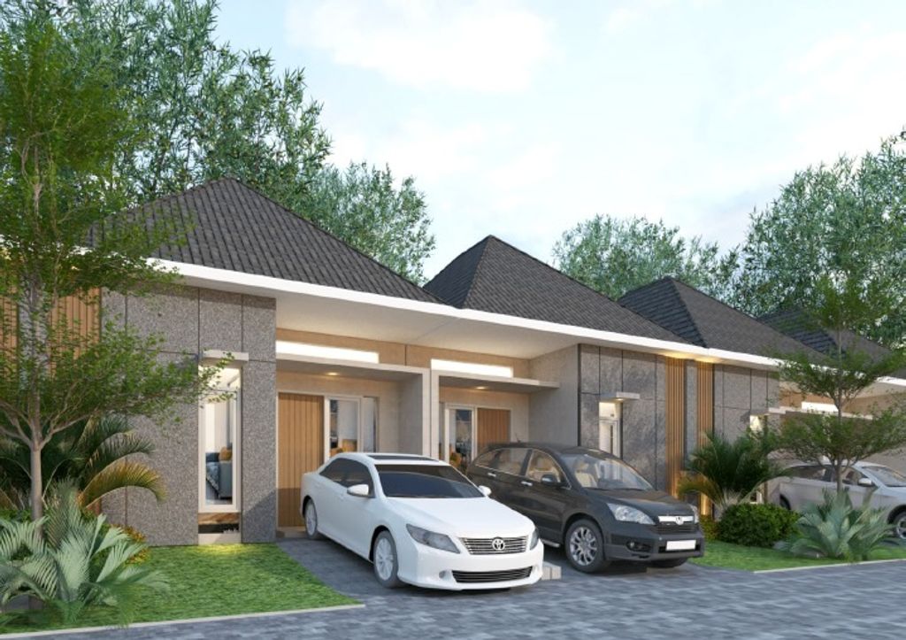 foto tampak rumah tipe SIENA-1 perumahan Newtown Park