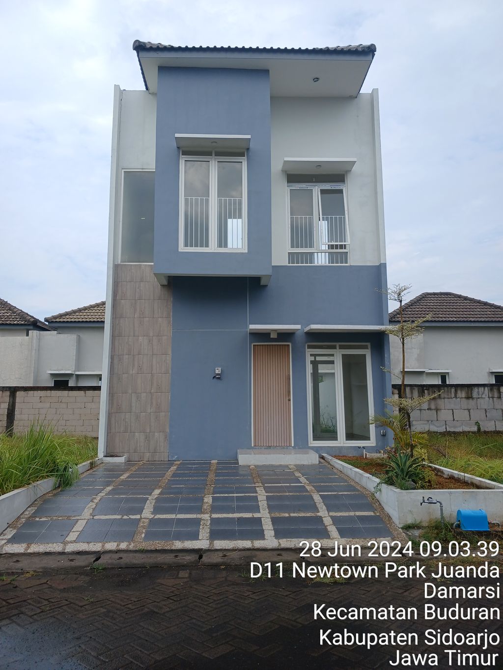 foto tampak rumah tipe 45 BARU perumahan Newtown Park