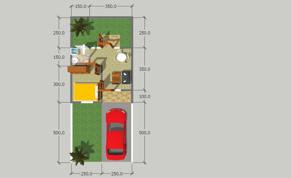 foto denah rumah tipe DROSERA perumahan GRAND TAMAN SARI RESIDENCE 2