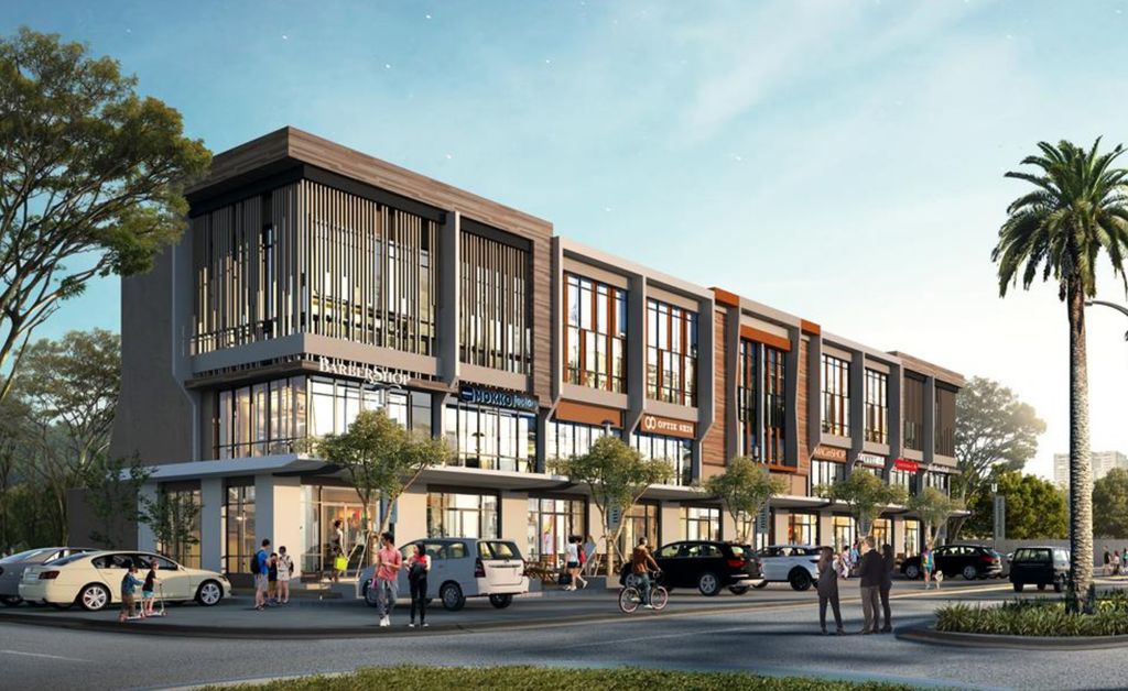 foto tampak rumah tipe RUKO GRAND BOULEVARD perumahan METLAND PURI 2024