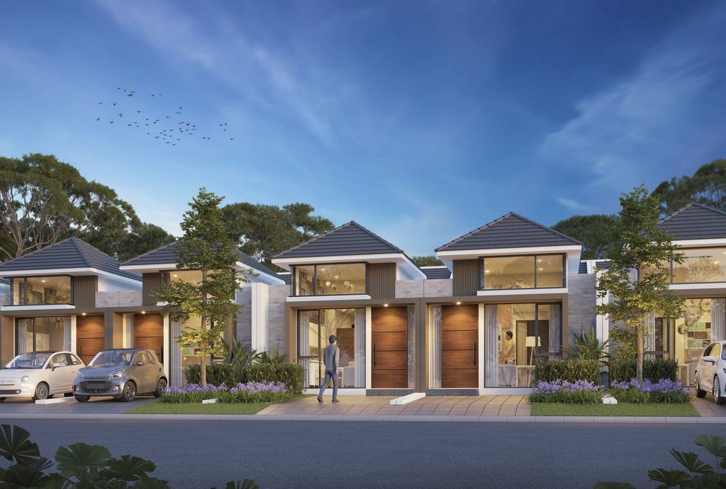 foto tampak rumah tipe DAPHNE perumahan NORTHWEST HILL CITRALAND